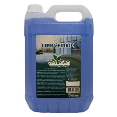 Limpador Limpa-Vidros Desengordurante Perfumado Bombona 5 Litros Verdesan