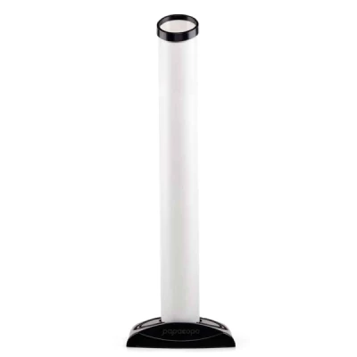 Dispenser Lixeira Coletora para Copo Descartável Base + Tubo Água 180/200ml Nobre Branco 33749