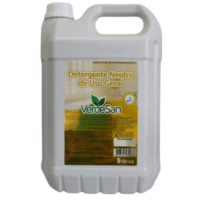 Detergente Líquido Bombona 5 Litros Lava-Louças Uso Geral Verdesan - Neutro 010203