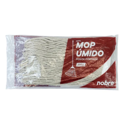 Refil para Rodo Mop Úmido Loop com Pinça 290gr Ponta Cortada Nobre 32972