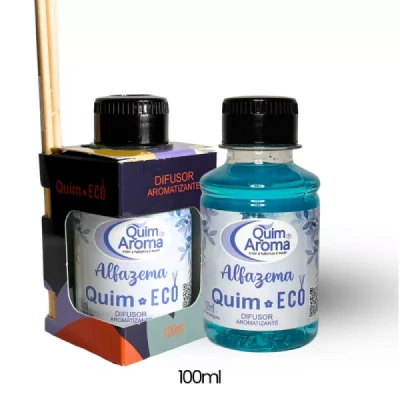 Aromatizante Ambiental Difusor com Varetas 100ml Quim Aroma Alfazema 7502-15