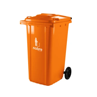 Lixeira Plástica Coletora 240 Litros C/2 Rodas Nobre (Modelo Europeu) Verde 39839