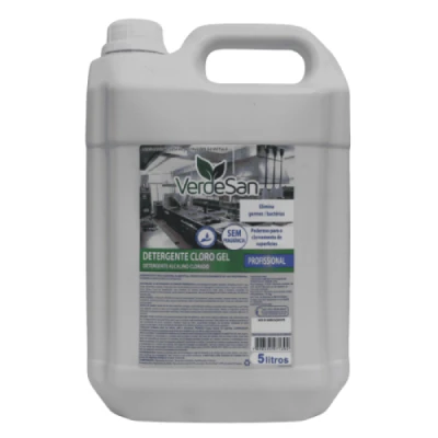 Detergente Gel Bombona 5 Litros Clorado Verdesan Cloro-Gel 150021
