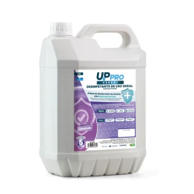 Desinfetante Perfumado Bombona 5 Litros Concentrado 1:40 Nobre Up-Pro Up-Desinfect Expert Lavanda 65599