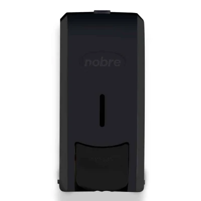 Saboneteira Plástica  800ml com Reservatório para Líquido Nobre Classic Preto/Preto 60329