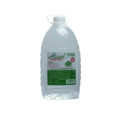 Alcool Líquido 70,0 INPM Bombona 5 Litros Waltrick Tradicional