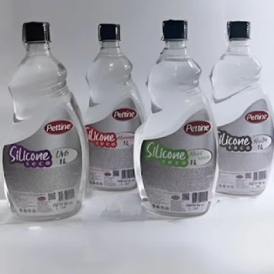 Silicone Líquido Seco Frasco 1 Litro com Pulverizador Pettine Maçã Verde