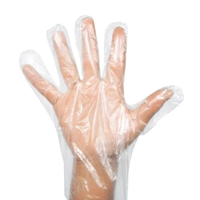 Luva Descartável Plástica Pacote C/100 Tamanho Único Nobre 32243