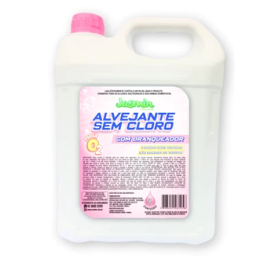 Alvejante Sem Cloro Bombona 5 Litros Multiuso com Branqueador AMDM Jasmin