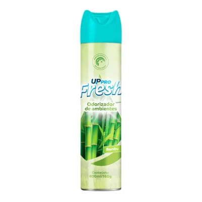 Aromatizante Ambiental Aerosol (Bom Ar) Frasco 400ml Up-Fresh Nobre Bambu 57206