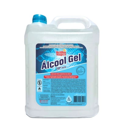 Álcool Gel 70,0 INPM Bombona 5 Litros AMDM Brilho Mágico