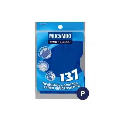 Luva Multiuso Látex sem Forro Mucambo-131 Azul C/1 Par Tamanho=P Nobre 27614