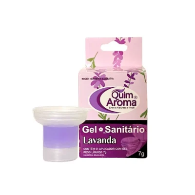Gel com Aplicador para Vaso Sanitário Perfumado 7gr Quim Aroma Lavanda 1219-48