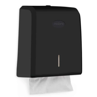 Dispenser para Papel Toalha Interfolhado Nobre Classic Preto 60327