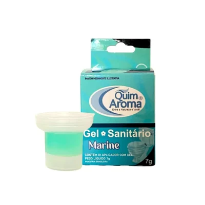Gel com Aplicador para Vaso Sanitário Perfumado 7gr Quim Aroma Marine 1220-46