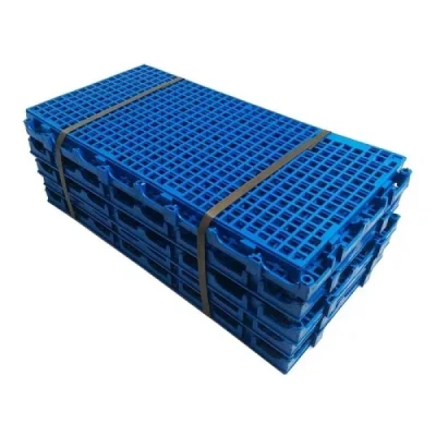 Estrado Piso Plástico Modular 25x50cm Azul Reciclado Megaplaste