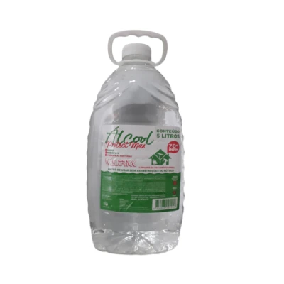Alcool Líquido 70,0 INPM Bombona 5 Litros Waltrick Tradicional