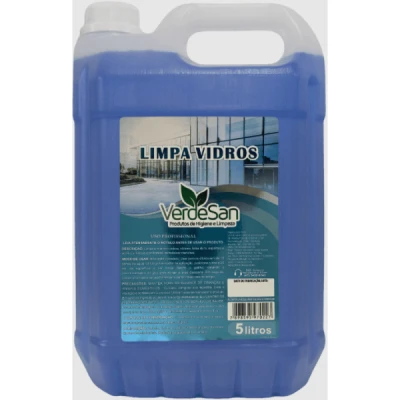 Limpador Limpa-Vidros Desengordurante Perfumado Bombona 5 Litros Verdesan
