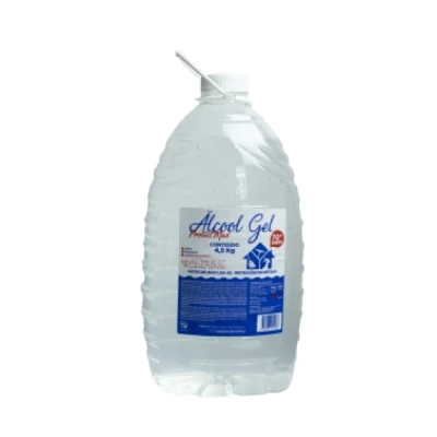Álcool Gel 70,0 INPM Bombona 5 Litros (4,5kg) Bactericida & Anticéptico Waltrick Tradicional