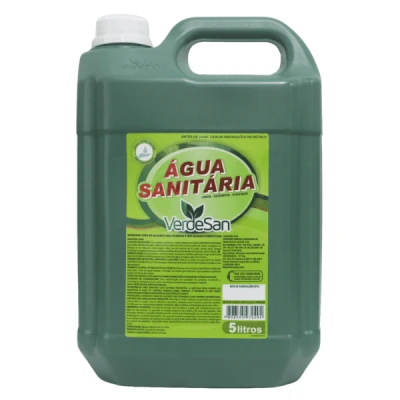 Água Sanitária & Alvejante Bombona 5 Litros (2,5% Cloro-Ativo) Verdesan 010020