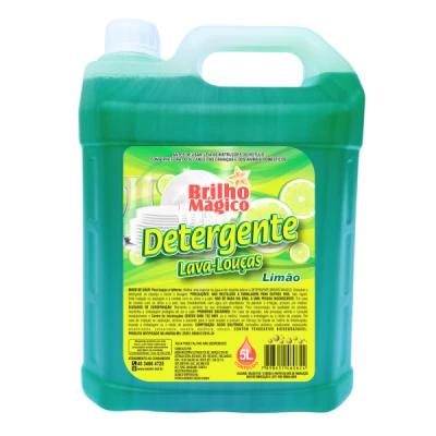 Detergente Líquido Bombona 5 Litros AMDM Brilho Mágico Limão