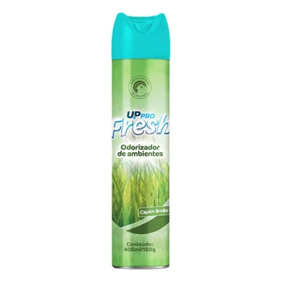 Aromatizante Ambiental Aerosol (Bom Ar) Frasco 400ml Up-Fresh Nobre Capim Limão 57209
