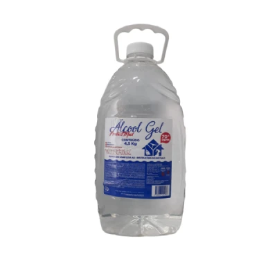 Álcool Gel 70,0 INPM Bombona 5 Litros (4,5kg) Bactericida & Anticéptico Waltrick Tradicional