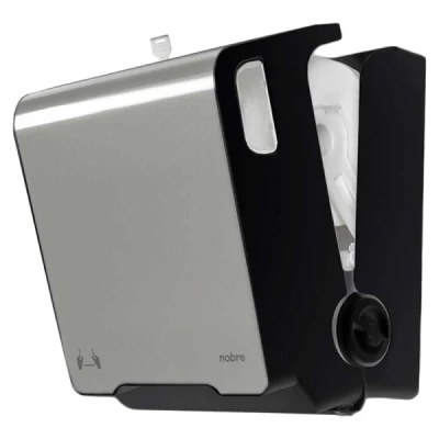 Dispenser para Papel Toalha Bobina Auto-Corte Nobre Brave Preto/Inox 56846