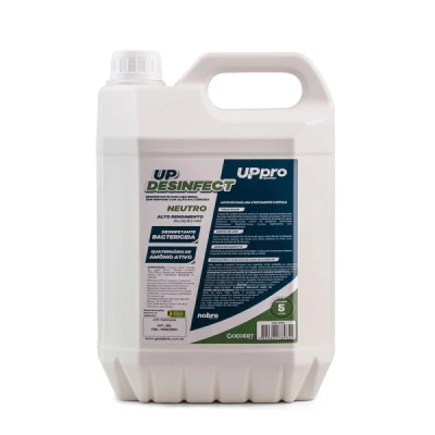 Desinfetante Perfumado Bombona 5 Litros Concentrado 1:40 Nobre Up-Pro Up-Desinfect Neutro 47015