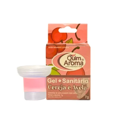 Gel com Aplicador para Vaso Sanitário Perfumado 7gr Quim Aroma Cereja e Avelã 1288-48