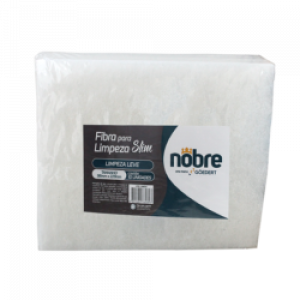 Esponja de Fibra (260x102) Limpeza Leve Branca Nobre 38499