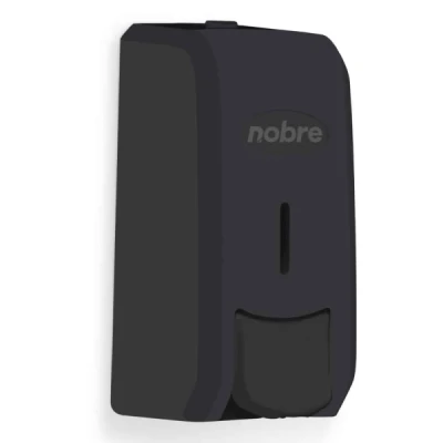 Saboneteira Plástica  800ml com Reservatório para Líquido Nobre Classic Preto/Preto 60329