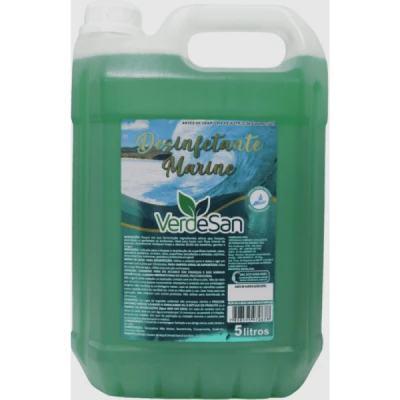 Desinfetante Perfumado Bombona 5 Litros com Quartenário de Amônia Verdesan Marine 010029