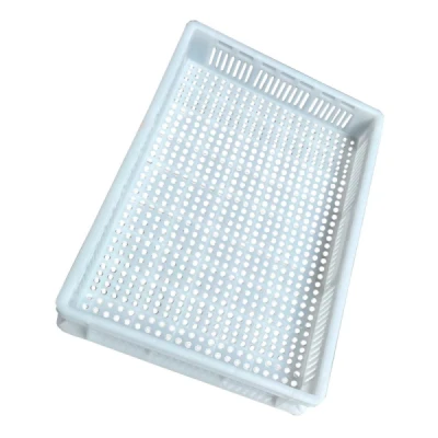 Contentor Caixa Plástica  12 Litros MS78 (60cm x 40cm x 7,8cm) Virgem Branca Mercoplasa