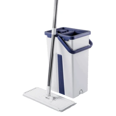 Rodo Mop Flat com Balde Vertical 9 Litros com Cabo 1,30m (130cm) Nobre 64264