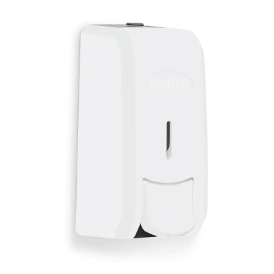 Saboneteira Plástica  800ml com Reservatório para Líquido Nobre Classic Branco/Cinza 40301