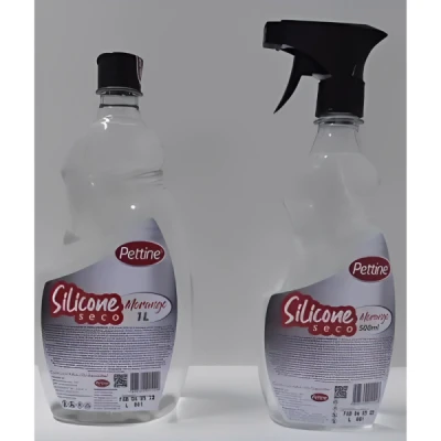 Silicone Líquido Seco Frasco 1 Litro com Pulverizador Pettine Morango