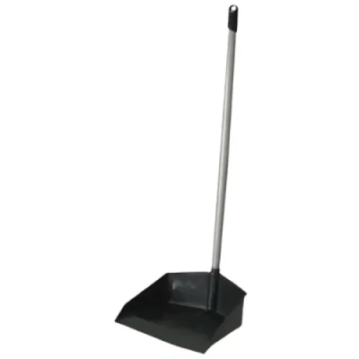 Pá para Lixo Plástica com Cabo Madeira Longo 70cm Perovinha 026