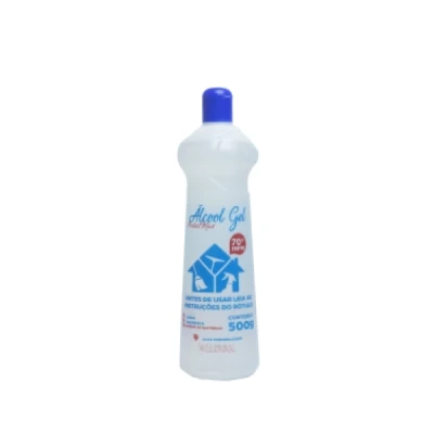 Álcool Gel 70,0 INPM Frasco 500ml (0,500gr) Bactericida & Anticéptico Waltrick Tradicional