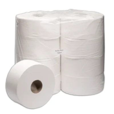 Papel Higiênico Rolão Folha-Simples (Branco) 20gr Fardo (8 Rolos x 300m x 10cm Altura) Onix
