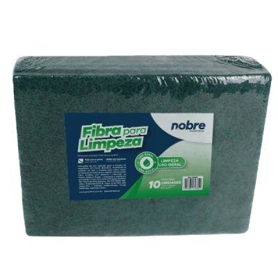 Esponja de Fibra (260x120mm) Limpeza Geral Verde Unidade Nobre 38500