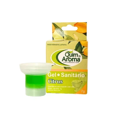 Gel com Aplicador para Vaso Sanitário Perfumado 7gr Quim Aroma Citrus 1221-48