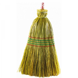 Vassoura Palha Milho C/5 Fios com Cabo Cepo sem Capa Nobre Top 32029