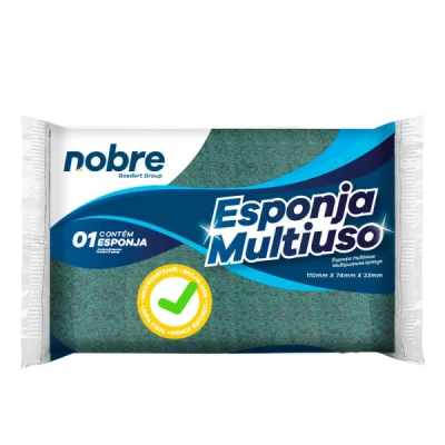 Esponja Multiuso Dupla-Face (100x71x20mm) Pacote Unidade Embalada Nobre 37865