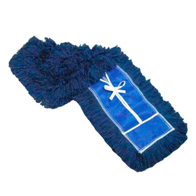 Refil para Rodo Vassoura MOP PÓ Flat  40x15cm (Pano Microfibra) Acrílico Nobre Azul 31496